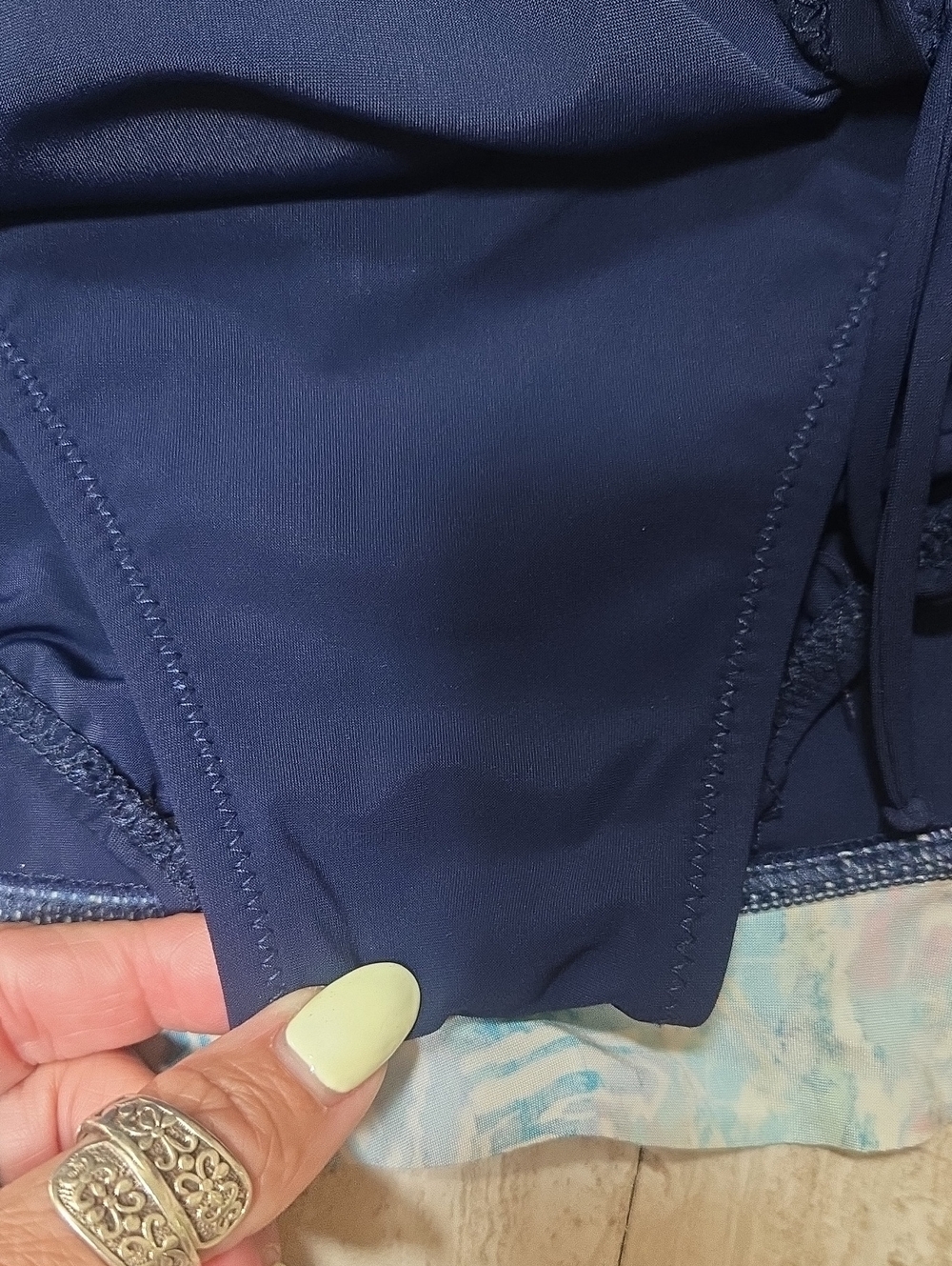 Profile by Gottex Navy Blue Bikini Bottom Skirt - Picture 5 of 10